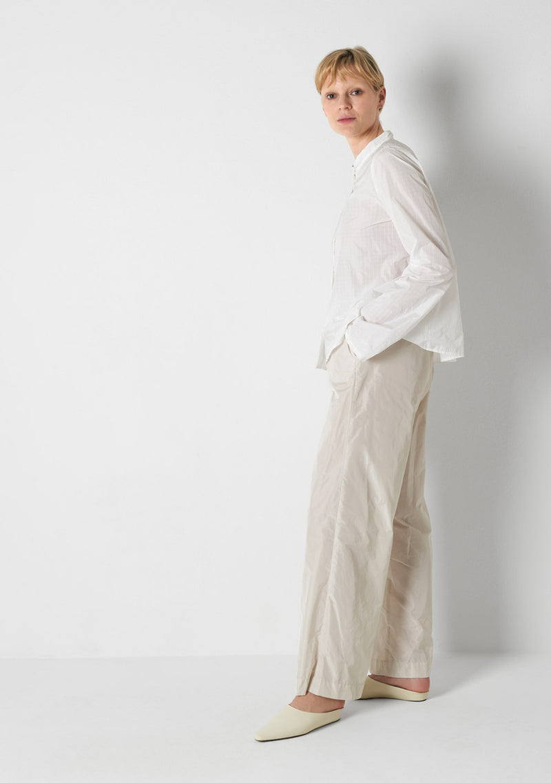 Katharina Hovman Japanbluse RIBSTOP, white Kostenlose Rückgabe