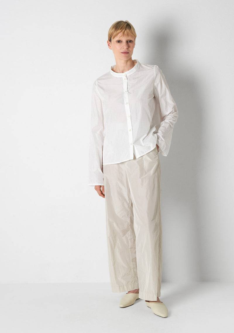 Katharina Hovman Japanbluse RIBSTOP, white Kostenlose Rückgabe