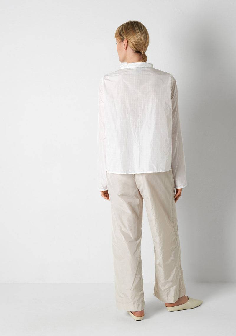 Katharina Hovman Japanbluse RIBSTOP, white Kostenlose Rückgabe