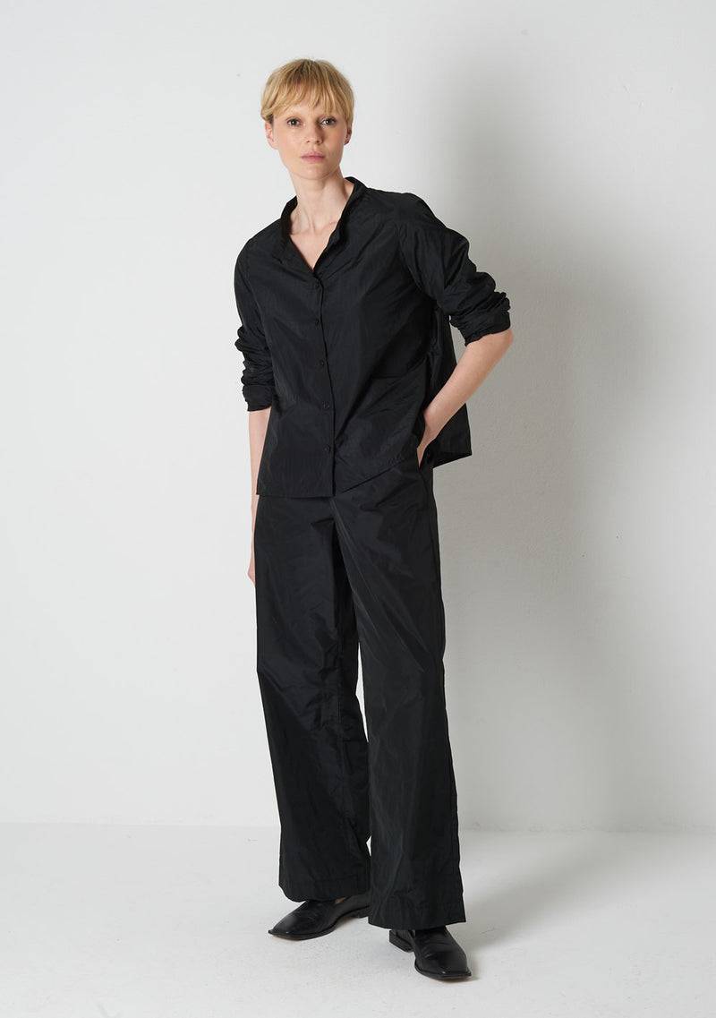 Katharina Hovman Japanbluse RIBSTOP, black Letzte 3 Tage