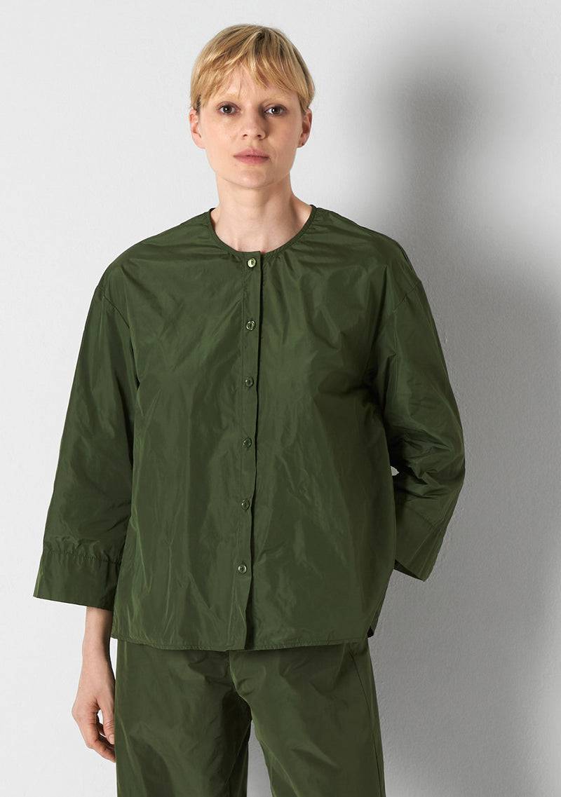 Katharina Hovman Big Blouse Short green tea Im Verkauf
