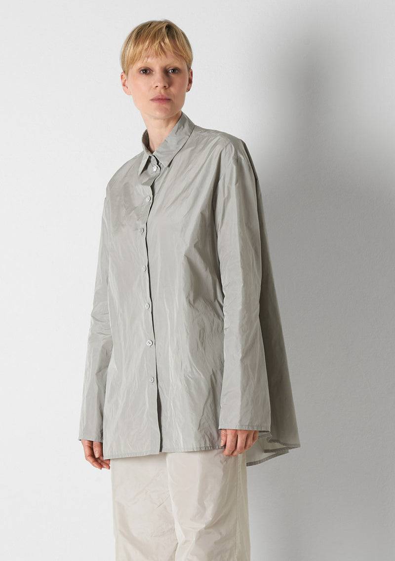 Katharina Hovman Bluse weit silver Auslauf