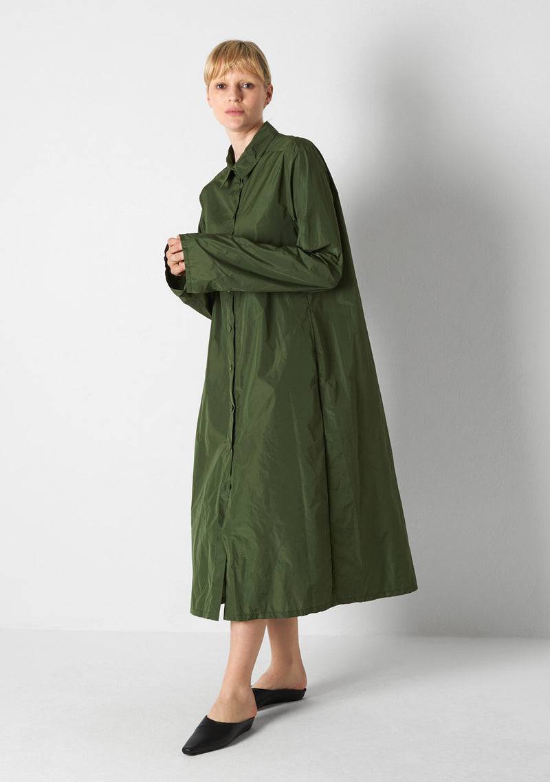 Katharina Hovman Big Dress long green tea Rabatt