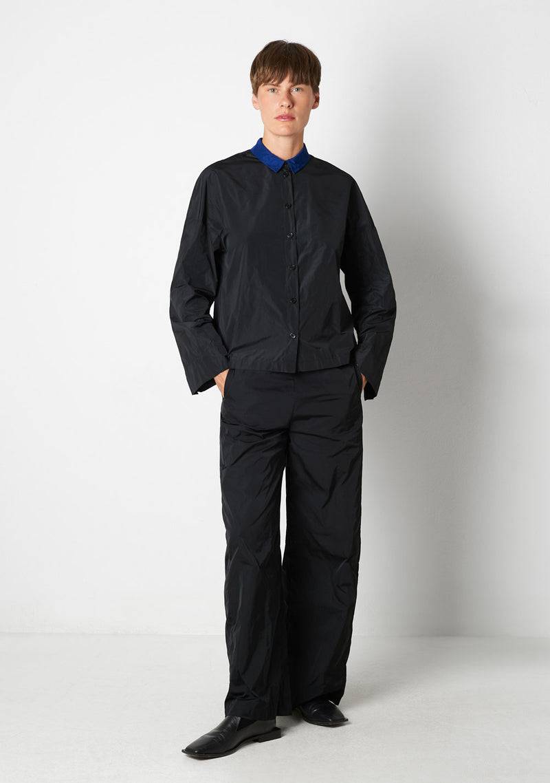 Katharina Hovman Kimonobluse black/royal Tiefpreis