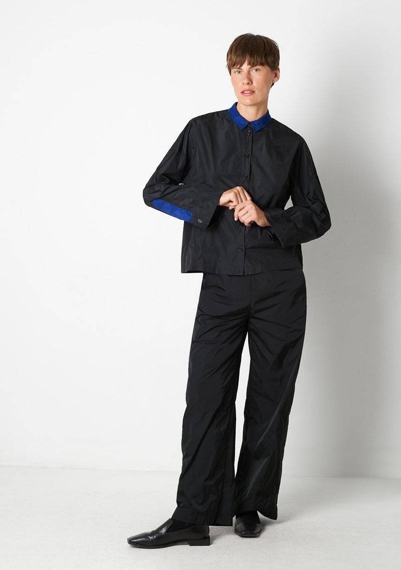 Katharina Hovman Kimonobluse black/royal Tiefpreis