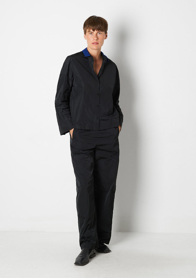 Katharina Hovman Kimonobluse black/royal Tiefpreis