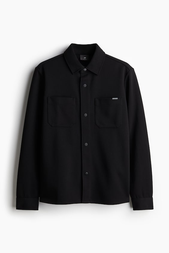 HM Overshirt aus Scuba in Regular Fit Neueste Mode