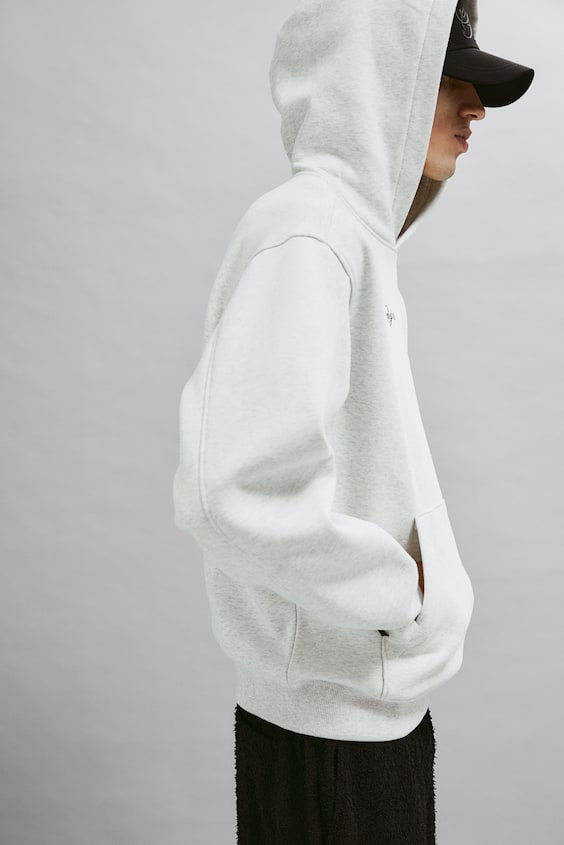 HM Bedruckter Hoodie in Oversized Fit Blitzangebot