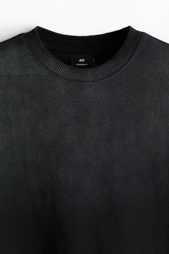 HM Bedrucktes T-Shirt in Oversized Fit Riesige Ersparnisse