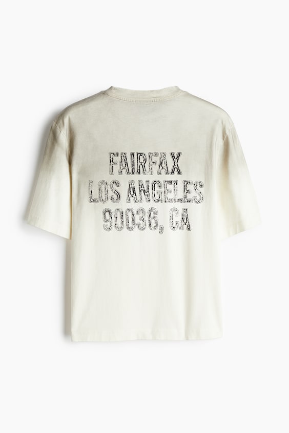 HM Bedrucktes T-Shirt in Oversized Fit VIP-Rabatte