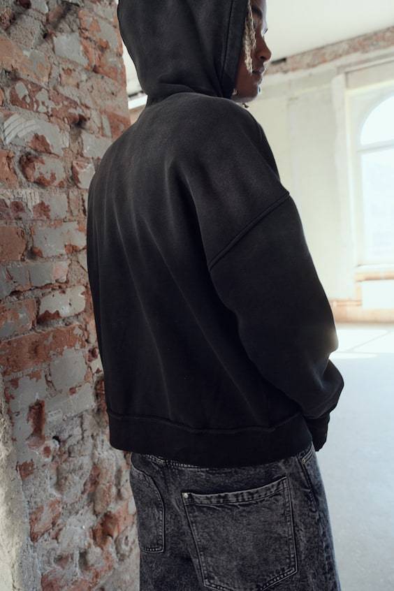 HM Bedruckter Hoodie in Oversized Fit Super Sparpreis