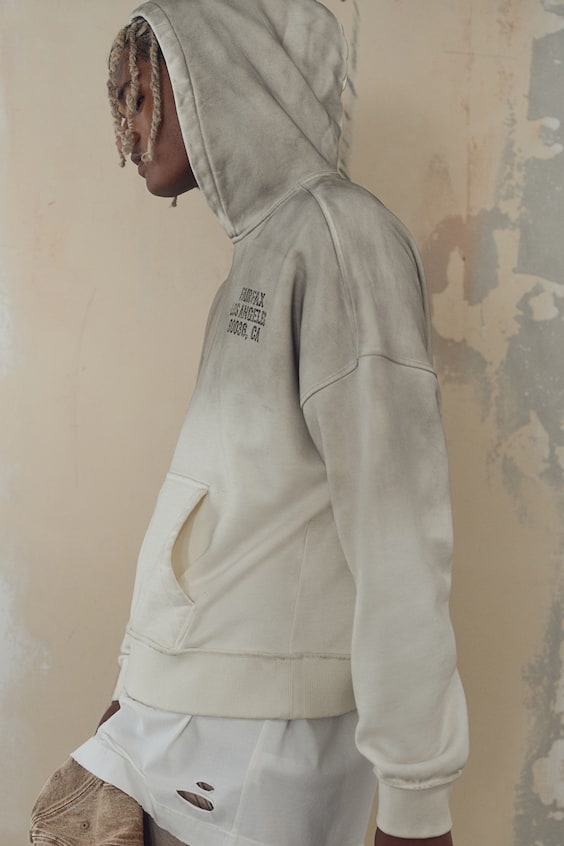 HM Bedruckter Hoodie in Oversized Fit Begrenzte Freigabe