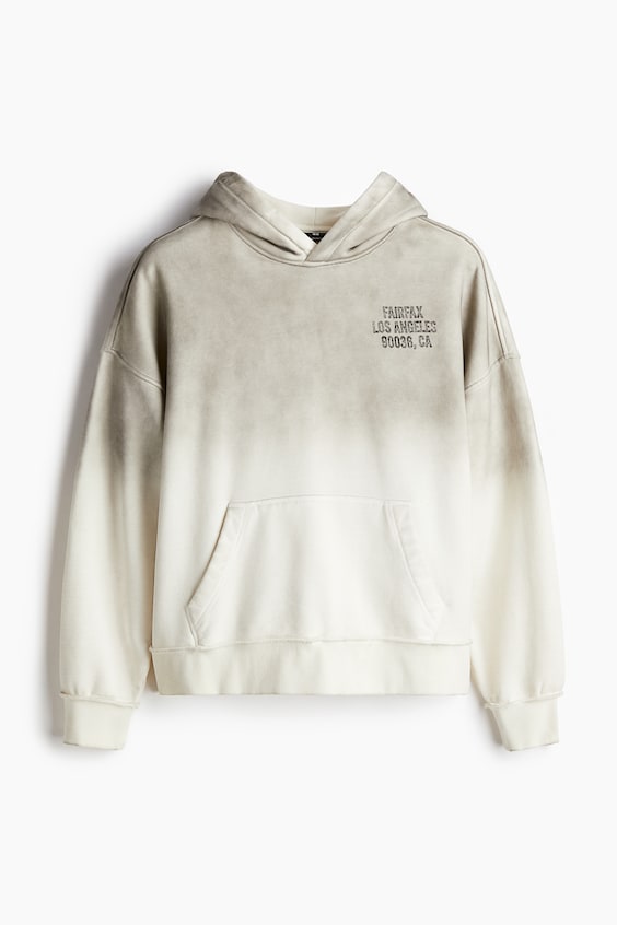 HM Bedruckter Hoodie in Oversized Fit Begrenzte Freigabe