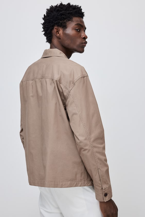 HM Overshirt aus Twill in Regular Fit Sonderangebot der Fabrik