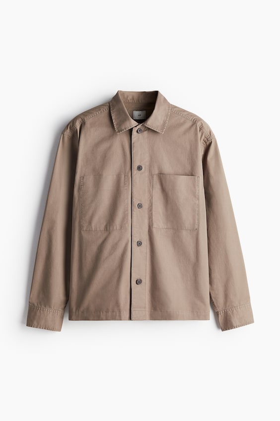 HM Overshirt aus Twill in Regular Fit Sonderangebot der Fabrik