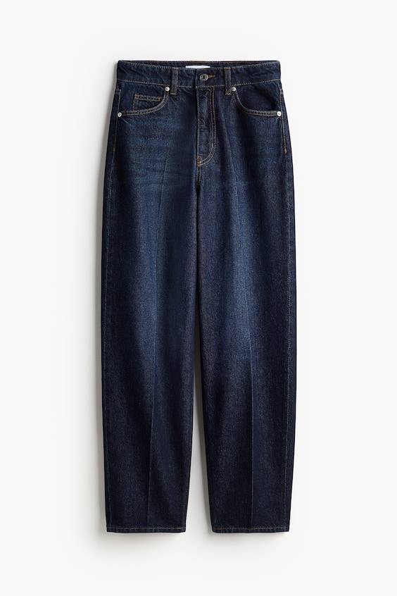 HM Schmal zulaufende Jeans Bügelfalten Kostenloser Versand international
