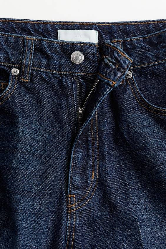 HM Schmal zulaufende Jeans Bügelfalten Kostenloser Versand international