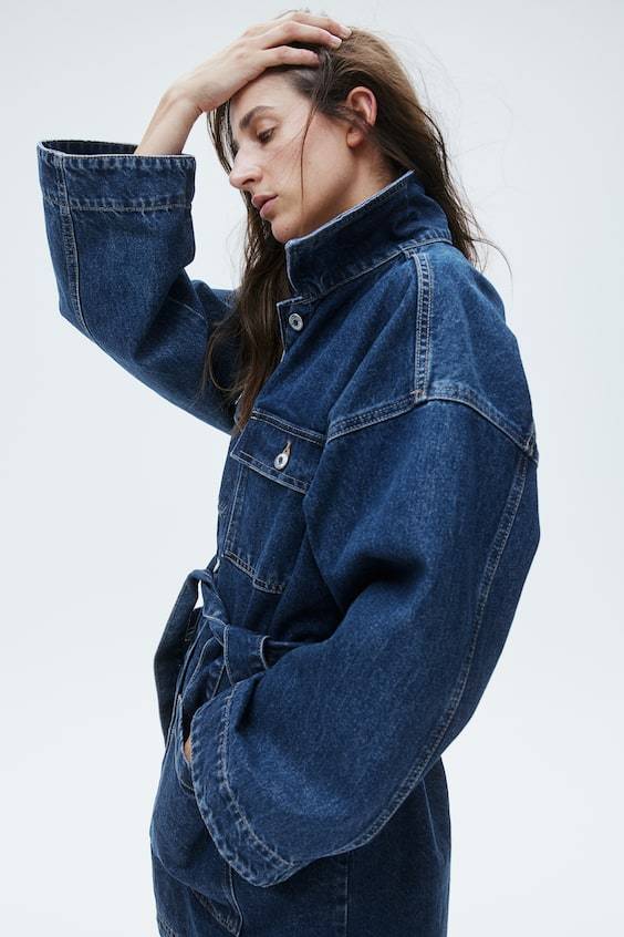 HM Denimjacke mit Bindegürtel Angebote
