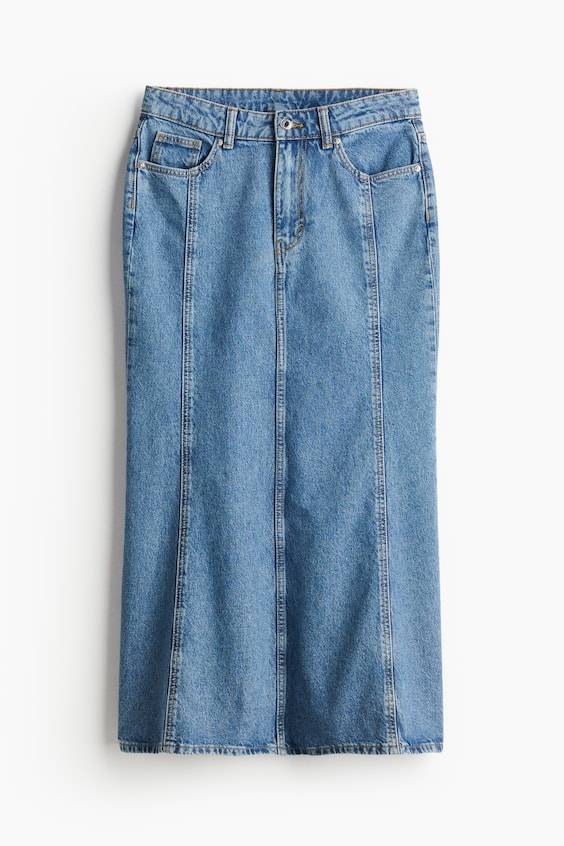 HM Ausgestellter Denimrock Schlussverkauf