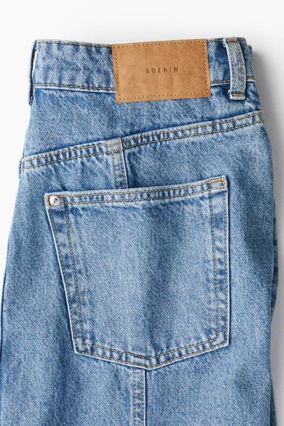 HM Ausgestellter Denimrock Schlussverkauf