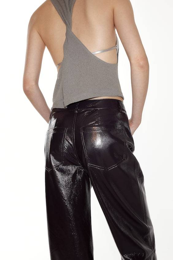 HM Straight coated trousers Fabrikverkauf