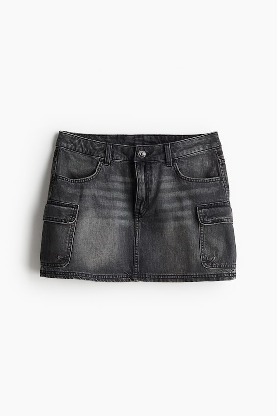 HM Cargo-Minirock aus Denim Fabrik Onlineshop