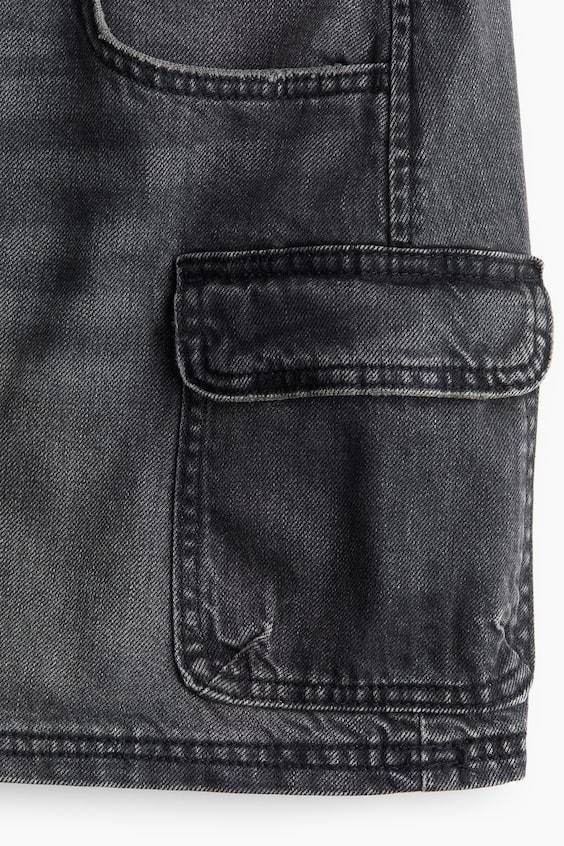 HM Cargo-Minirock aus Denim Fabrik Onlineshop