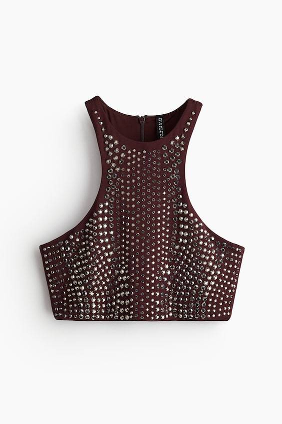 HM Studded crop top Sonderangebot