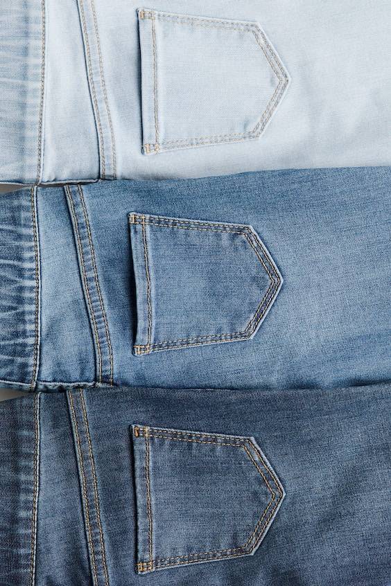 HM 3er-Pack Denimjeggings Super Sparpreis