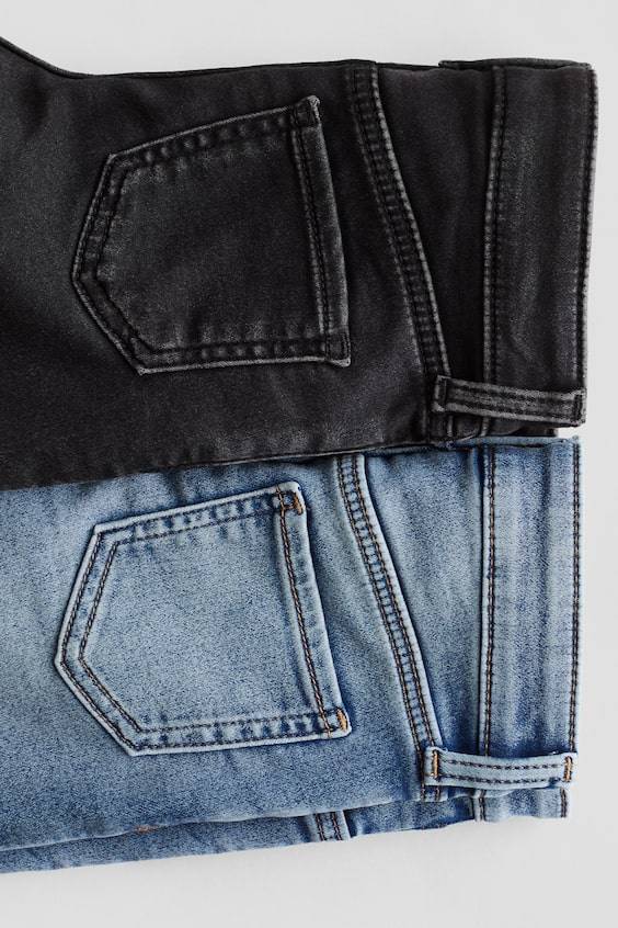 HM 2er-Pack Supersoft Skinny Fit Jeans 50% Rabatt mit kostenlosem Versand