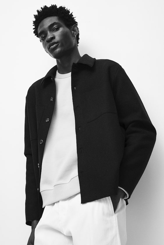 HM Overshirt aus Wollmix Regular Fit 50% Rabatt für begrenzte Zeit