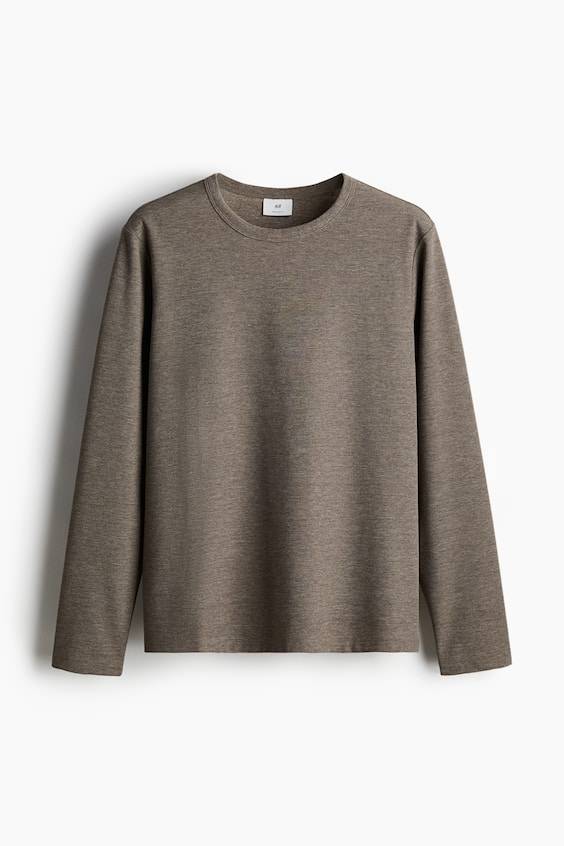 HM Langarmshirt mit Waffelstruktur in Regular Fit Rabatte dieses Monats