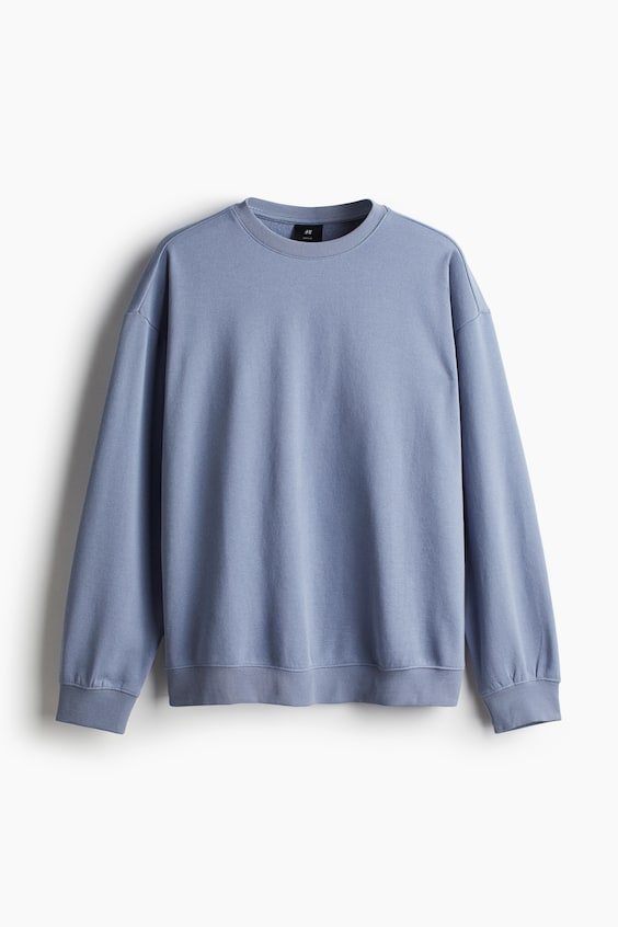 HM Sweatshirt in Loose Fit Fabrikverkauf