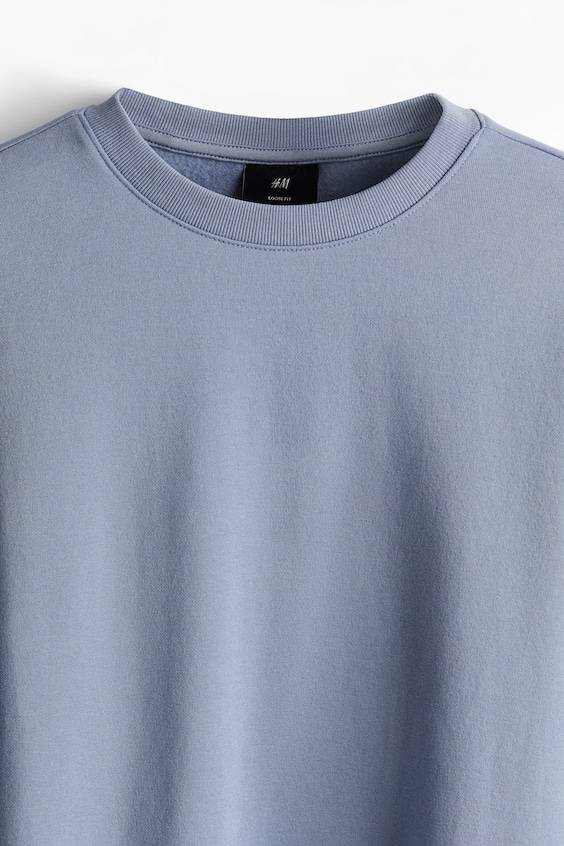 HM Sweatshirt in Loose Fit Fabrikverkauf