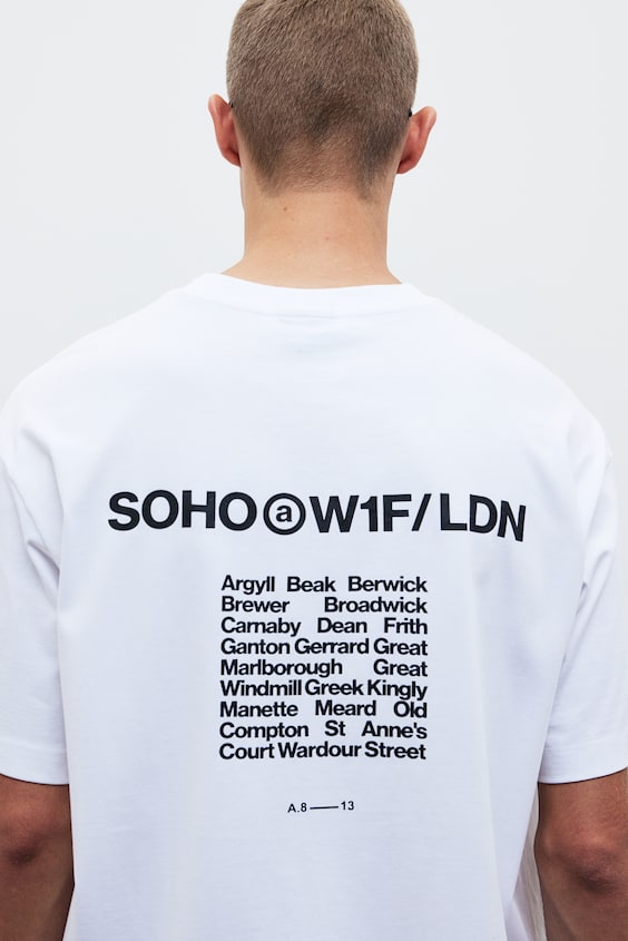 HM Bedrucktes T-Shirt in Loose Fit Versandkostenfrei