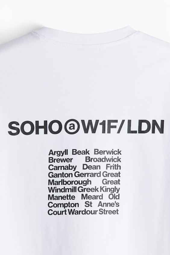 HM Bedrucktes T-Shirt in Loose Fit Versandkostenfrei