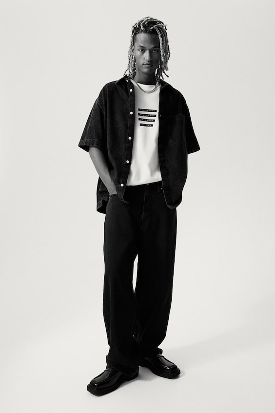HM Bedrucktes T-Shirt in Loose Fit Flash Sale