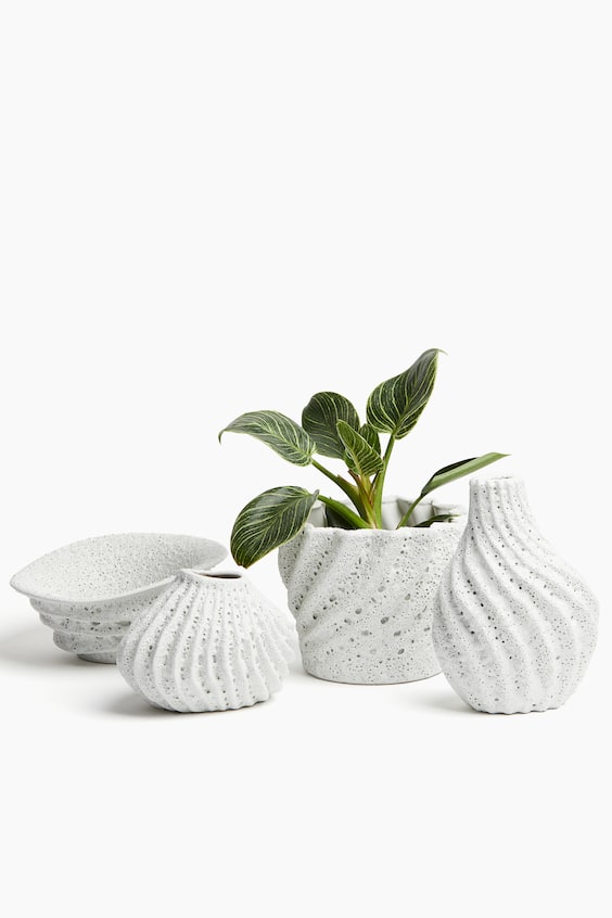 HM Vase aus Steingut Super Sparpreis