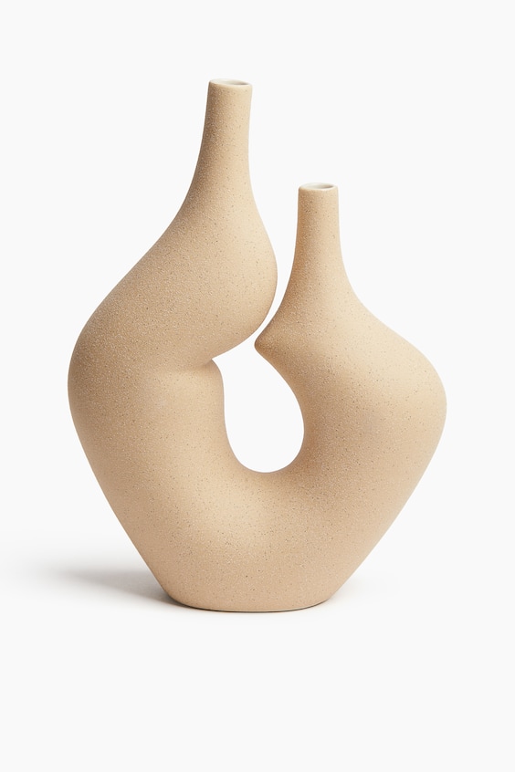 HM Große Vase aus Steingut Kostenlose Rückgabe