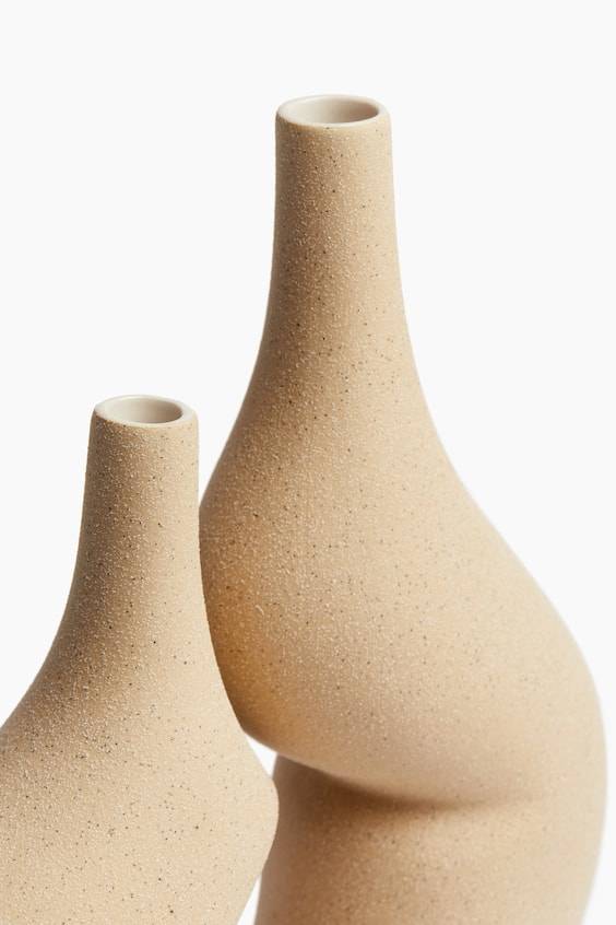 HM Große Vase aus Steingut Kostenlose Rückgabe