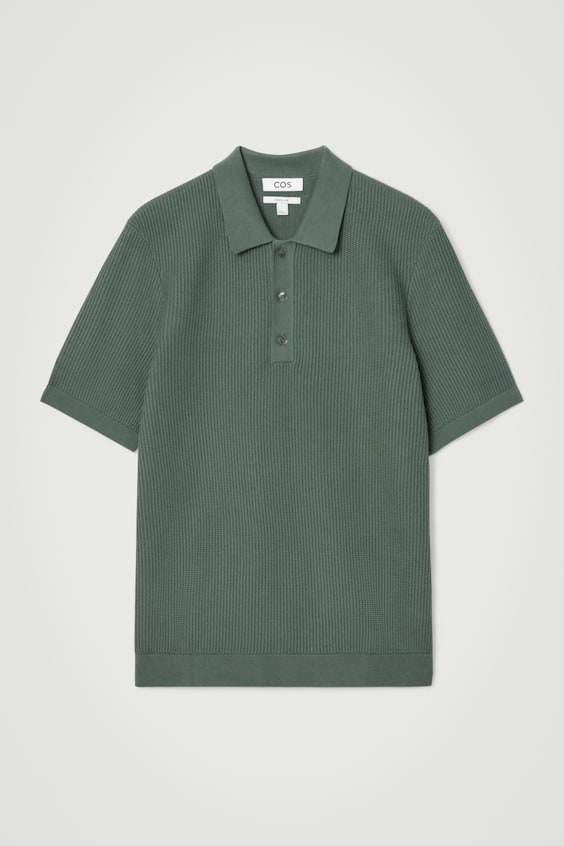 HM STRUKTURIERTES POLOSHIRT AUS STRICK Nur für heute