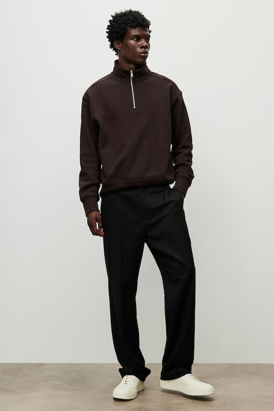 HM Sweatshirt mit Zipper in Loose Fit Vierteljährliche Förderung
