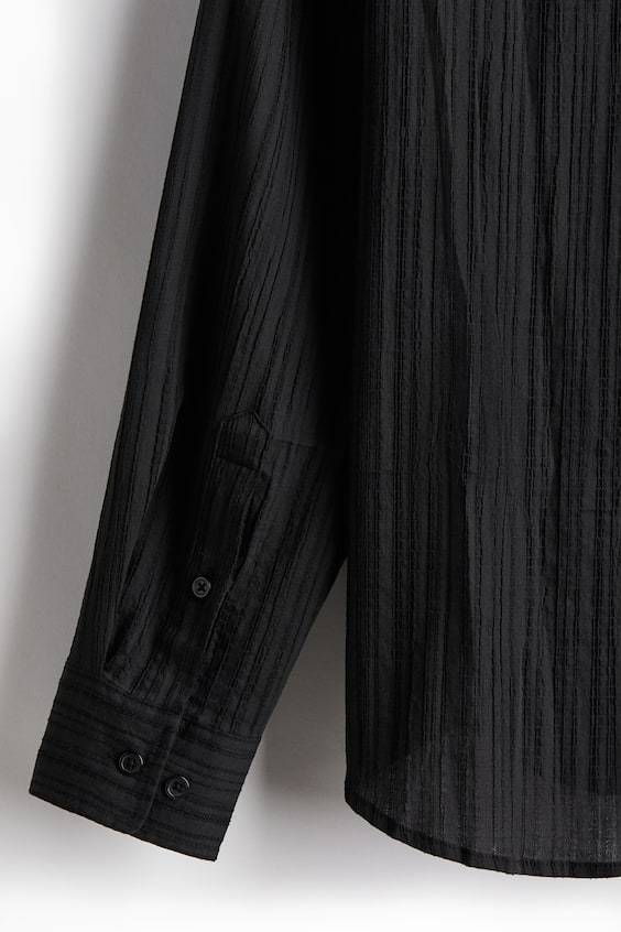 HM Hemd mit Struktur in Regular Fit Hotsell