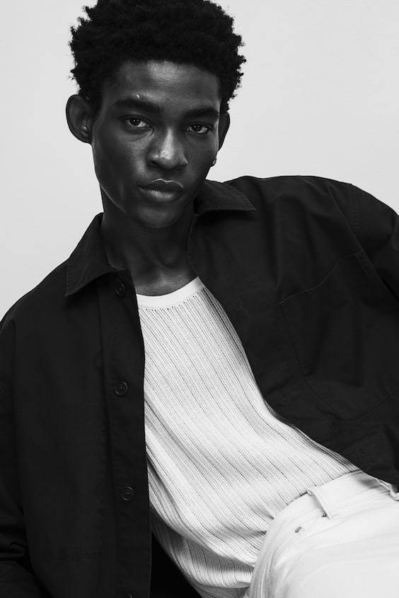 HM Overshirt aus Twill in Regular Fit im Angebot