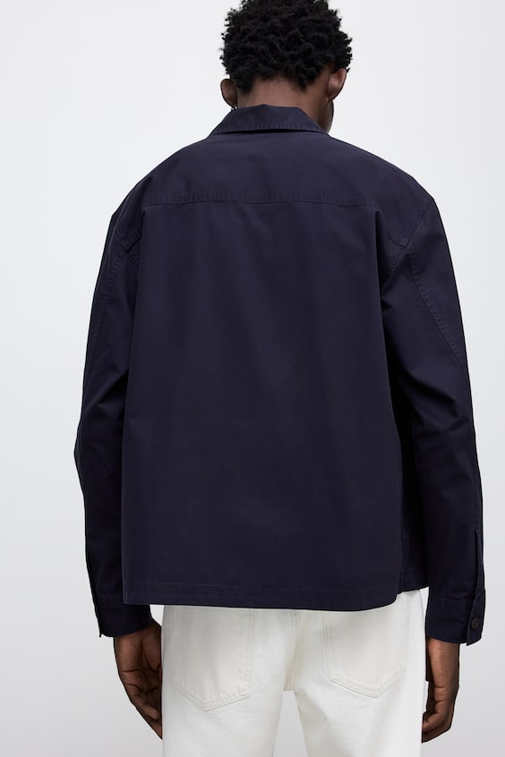 HM Overshirt aus Twill in Regular Fit im Angebot