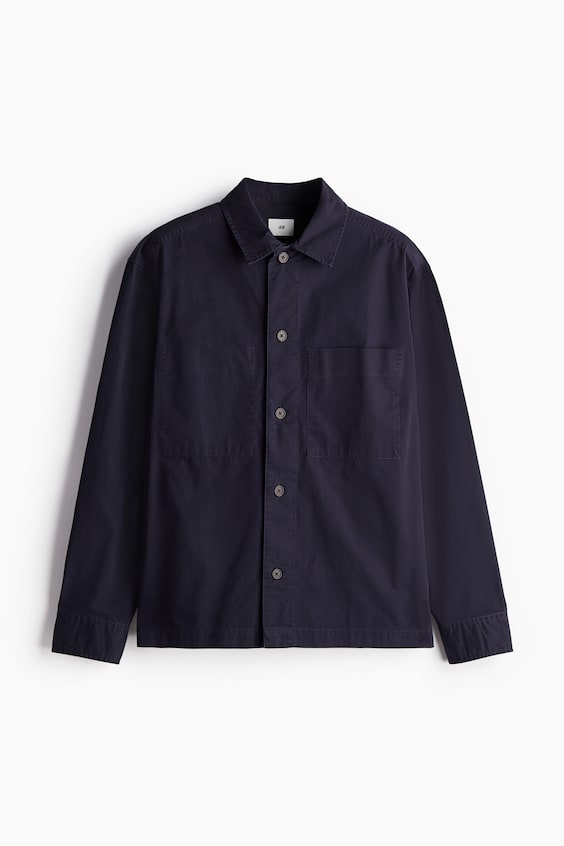 HM Overshirt aus Twill in Regular Fit im Angebot