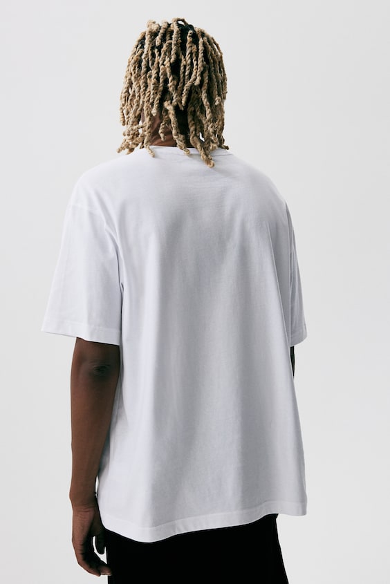 HM Bedrucktes T-Shirt in Loose Fit Heißer Verkauf