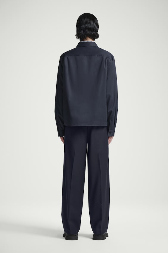 HM HEMDJACKE AUS TWILL MIT REISSVERSCHLUSS Begrenzte Freigabe