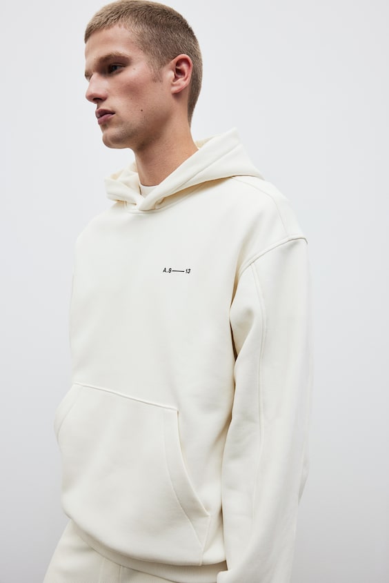 HM Bedruckter Hoodie in Oversized Fit Discount Store für neue Produkte