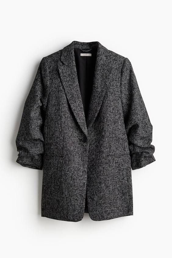 HM Blazer mit gerafften Ärmeln Schlussverkauf
